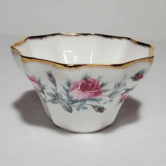 Salisbury Sugar Bowl and Creamer Pink Roses Vintage - Picture 4 of 7